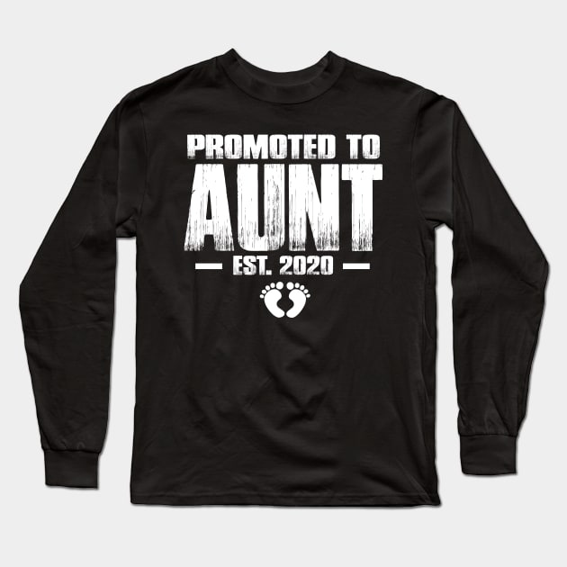 Promoted to Aunt 2020 Funny Mother's Day Gifts For New Auntie Long Sleeve T-Shirt by smtworld